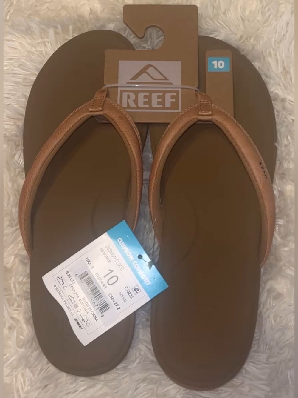 Reef Brown Women's Cushioned Flip Sandals